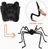 Autres fournitures de fête d'événement Halloween Spider géant 66 décorations d'Halloween en plein air grande fausse araignée poilue effrayante accessoires d'araignée à fourrure décor effrayant 220829