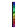 Bordslampor RGB färgglada ljudkontroll Ljus USB -driven 32 LED -röstaktiverad pickup -rytm Datorbilmiljö