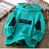 Hoodies Sweatshirts Mode Baby Boy Plaid Patchwork Pullover Frühling Herbst Baumwolle Hemd Koreanische Casual Bottoming Teen Langarm Top 220829