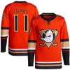 Anaheim 15 Ryan Getzlaf Jersey 11 Trevor Zegras Ryan Strome Troy Terry Frank Vatrano Jakob Silfverberg John Gibson Adam Henrique Leo Carlsson Cam Fowler Duck Maillots