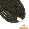 14 Inch Crochet Box Braids Hair 80g/pcs Pre Looped Braid Goddess Hair Extensions Straight For Black Women Crotchet Bundle LS21