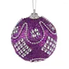 Party Decoration 8cm julglitter Baubles Xmas Tree Ornament Bauble Hanging Decorations Home Holiday vardagsrum