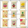 Banner Bandiere Frutta Modello Lino Ciao Estate Anguria Limone Pino Double Side Stampato Giardino Bandiera Decorazione 1933 V2 Dro Carshop2006 Dhbvp