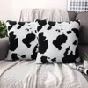 Almohada 45 Patrón de vaca Funda de felpa Decoración para el hogar Abrazos flocados Oficina Sofá Coche Funda de almohada decorativa S 40013