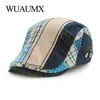 Berets Wuaumx Unisex Beret Hats для мужчин Женщины хлопковые козырьки весна лето солнце.