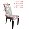 Chair Covers Fashion Printing Covering For Dinning Stretch Spandex Sanding Fabric Anti-dirty Protect Case One-piece