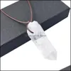 H￤nge halsband irregar naturlig helande vit jade kristall h￤nge halsband f￶r kvinnor g￥va smycken droppleverans 2021 hals mjfashion dhn34