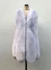 Women's Zadorin New Arrival Long Vest Fluffy Jackets Women Slim Faux Coat High Quality Patchwork Fake Fur Gilet L220829