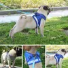 Hundhalsar Reflekterande sele andningsbara nät Pet och koppel Set justerbar valpkatt Vest Collar Bröstrem för hundar