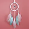 Dream Catcher Boho Decor Fait à la Main Cadeau Tenture Murale Decor Art Ornement Artisanat Plume Perle pour Enfants Chambre Mariage Festival 55 x 11 cm 1222976