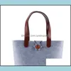 Storage Bags Felt Shop Bag Color Non Woven Fabrics Handbag Retice Women Fashion Simplicity Wear Resistant 9Fl Uu Drop Del Carshop2006 Dhcbv