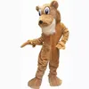 Bruine cougar mascotte kostuums kerstfeestje catoon chartoon karakter outfit pak volwassenen maat carnaval paas advertentiethema kleding