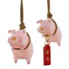 Interior Decorations Lucky Piglet Car Pendant Auto Rearview Mirror Hanging Ornament Decoraction Cute Decor GiftsInterior