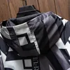 Mens Jackets The Twosided Mens Jacket Mens Fashion Geometric Pattern Windbreaker Lightweight Outerwear M7XL 220829