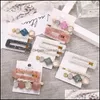 Hair Clips Barrettes Fashion Acrylic Hair Clips Set Pins Barrettes Accessories For Women Girls Hairclip Headdress Jewelry Lulubaby Dhapw