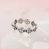 Authentique argent sterling Rose fleur anneaux femmes bijoux de fête de mariage pour bague de fiançailles avec boîte d'origine Set5232029