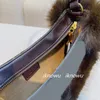 Evening Bags furry O Lock Swing designer bags Winter Fur Bags luxury handbag woman shoulder bag underarm baguette fashion purse me242l