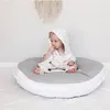 Dekens Swaddling 90 cm baby kussen speelmatten peuter slapende kruipende mat rond geboorte vloerblokken winter dikker katoenen tapijt woning decor stoel 220829