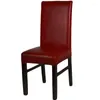 Housses de chaise UK en cuir élastique, housse de siège de salle à manger, imperméable à l'huile, décoration de maison