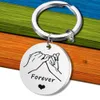 Hand in Hand Couple Friends Friendly Key Ring Stainless Steel Keychain