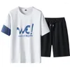 Survêtements pour hommes Mode T-shirt imprimé Shorts Set Hommes Été 2PC Survêtement Ensembles Plage Mens Casual Tee Shirts Sports Wears Oversize