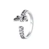 Открытое кольцо со сверкающим стрекозой, подлинное серебро 925 пробы для женщин и девочек, свадебные дизайнерские ювелирные изделия для колец с бриллиантами CZ в оригинальной коробке Set3547489