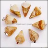 Charms Fashion Natural Stone Charms Hexagonal Cone Pendant Mticolor For Diy Necklace Jewelry Making Drop Delivery 2021 Fi Dhseller2010 Dhx1L