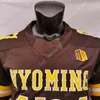 American College Football Wear College Football American Wear Custom Wyoming Football Jersey NCAA College Josh Allen Xazavian Valladay Levi Williams Isaiah Neyor