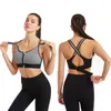 Yoga Outfit Vrouwen Sportbeha Verstelbare Riem Rits Geen Stalen Ring Ondergoed Running Comfortabel Schokbestendig Gym Bralette Vest