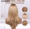 Synthetic Wigs Fl Head Er Gradient Color Medium Length Straight Hair 18khb