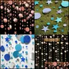 Party Decoration Stars Circar Shaped Sequins Ornament Golden Onion Mirror Wedding Party Flag Pling Flower Ding Blue Decor Carshop2006 Dhqzw