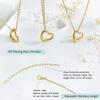 Chains Fashion Gold Color Heart Pendant Necklace For Women Stainless Steel Cute Boho Aesthetic Chunky Gifts Statement Jewelry