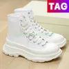 Botas femininas designer Tread Slick Boot feminino Sapatos casuais Moda plataforma tênis Botins de tornozelo triplo preto branco lona magnólia azul royal tênis masculino