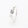 Mom Pave Heart Ring 925 Sterling Silver Mother's Day Gifte Jewelry Pandora CZ Diamond Love You Rings239i用のオリジナルボックスセット