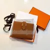 Luxury Designer Classic Mini bearn mens womens wallet boucle en métal porte-monnaie en cuir porte-carte porte-clés avec boîte porte-cartes Portefeuilles porte-passeport de qualité supérieure