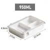 Учетный набор посуды контейнер Bento Box Microwave Safe Lunch для детей, школьники, держите пластиковое хранилище в холодильнике.