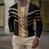 Herrenpullover Praktische Sweatshirt Stylish Fadenmanschetten bequeme Patchwork 3D -Druckpullover Wollgestrickte Kaschmirpullover 220829