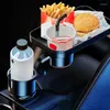 Drink Holder Creative Car Non-Skid matgagel Tray Travel Coffee Burger Rack förare Dricker Högkvalitativ ABS