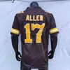 American College Football Wear College Football American Wear Custom Wyoming Football Jersey NCAA College Josh Allen Xazavian Valladay Levi Williams Isaiah Neyor