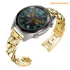 Роскошные модные часы ремешки розового золота 20 мм 22 -мм браслет из бисера из нержавеющей стали для часовых часов Samsung