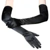 Long Opera Party Gloves for Women 1920s 20s Satin Gloves Costumes Elbow Length Bridal Evening Dress 22154