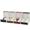 Boîtes de montres Boîte à bijoux de stockage de papier en plastique de 4 couleurs Recueillir le paquet Organisateur Promotion Événement Cadeau Cas OEM Chine Usine