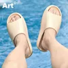 sandals Women Men Slippers 2022 Summer Casual Beach Sandals Fashion Slides Big Size 46 EVA Mules Anti-Slip Home Slipper 220623