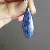 Pendentif Colliers Précieux Naturel Bleu Kyanite Guérison Gems Pierre Collier Mode Cristal Femme Hommes 37x14x5mm