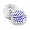 السحر بالجملة بلور الكريستال Sier Color Snap Button Women Harms Houndings Jewelry Groudings Rhinestone 18mm Metal Snaps Buttons DIY BR yzedibleshop DH05W