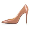 Tasarımcı Ayakkabı sneaker Yani Kate Stilleri Yüksek Topuklu Ayakkabı Kırmızı Altları Topuklu Lüks 12 CM 14 CM Hakiki Deri Noktası Toe Pompalar Kauçuk boyutu 35-42