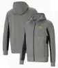 F1 Team Zip Up Felpa con cappuccio Formula 1 Logo Fans Felpa casual Autunno Inverno Moda uomo Cappotto caldo Giacche moto da corsa232S