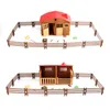 Arquitetura Simulação Diy House Play Model Farm Children Toy Poultry Animal Scene Toys for Children Gift 220829