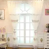 Tenda velata ricamata floreale tessuto semitrasparente diffonde luce decorazioni per la casa tende per finestre Rideaux Pour Le Salon