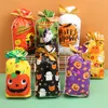 Andra evenemangsfestleveranser 10st Halloween DrawString Presentväskor Candy Bag med band Kids Favor Happy Halloween Party Supplies Trick or Treat Candy Pocket 220829